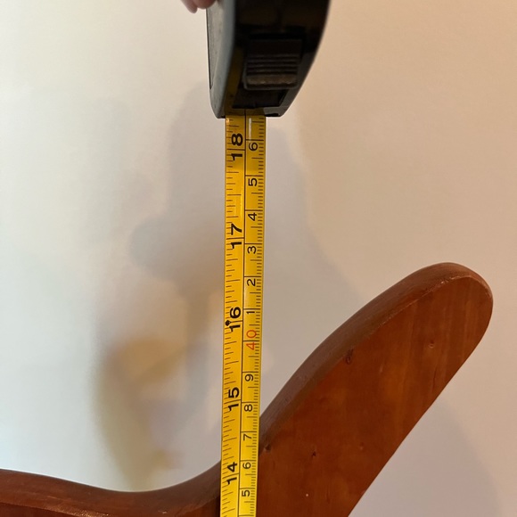 Vintage Handmade Wooden Pitcher With Flowers - Picture 4 of 5